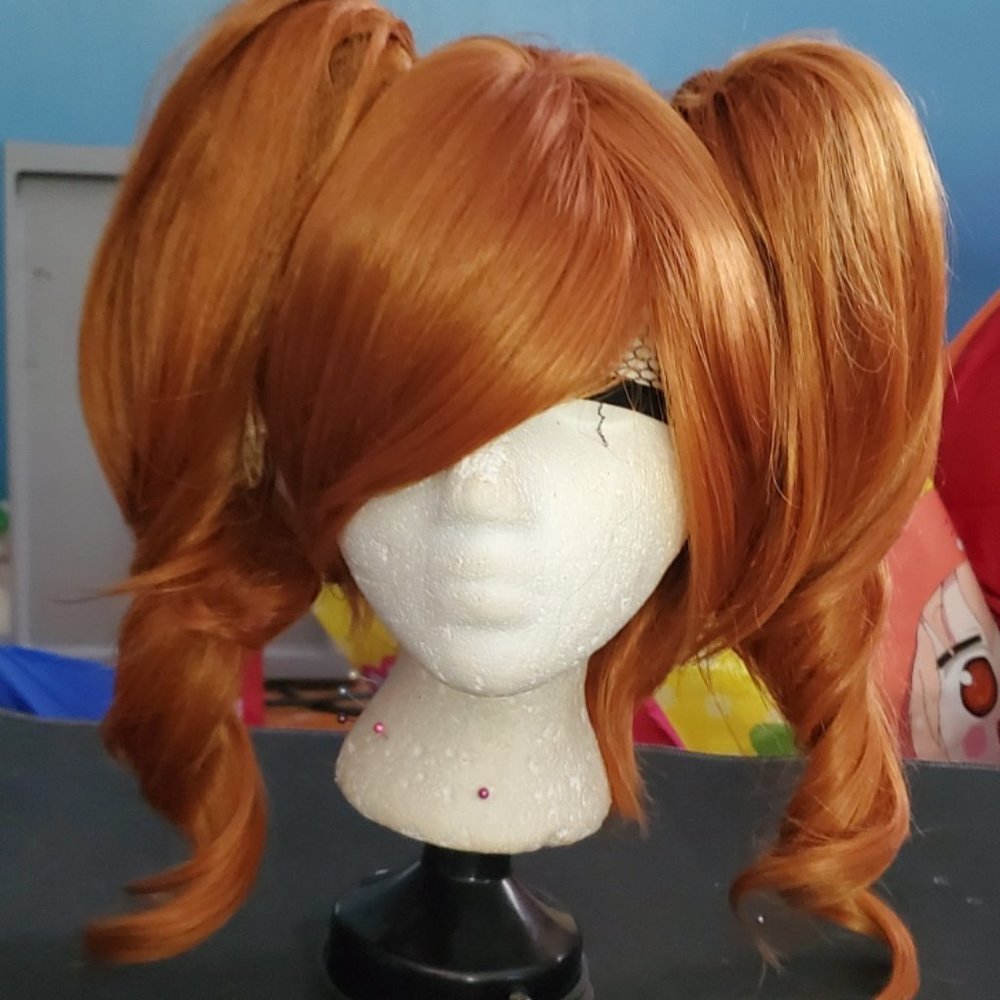 Orange Ponytail Wig